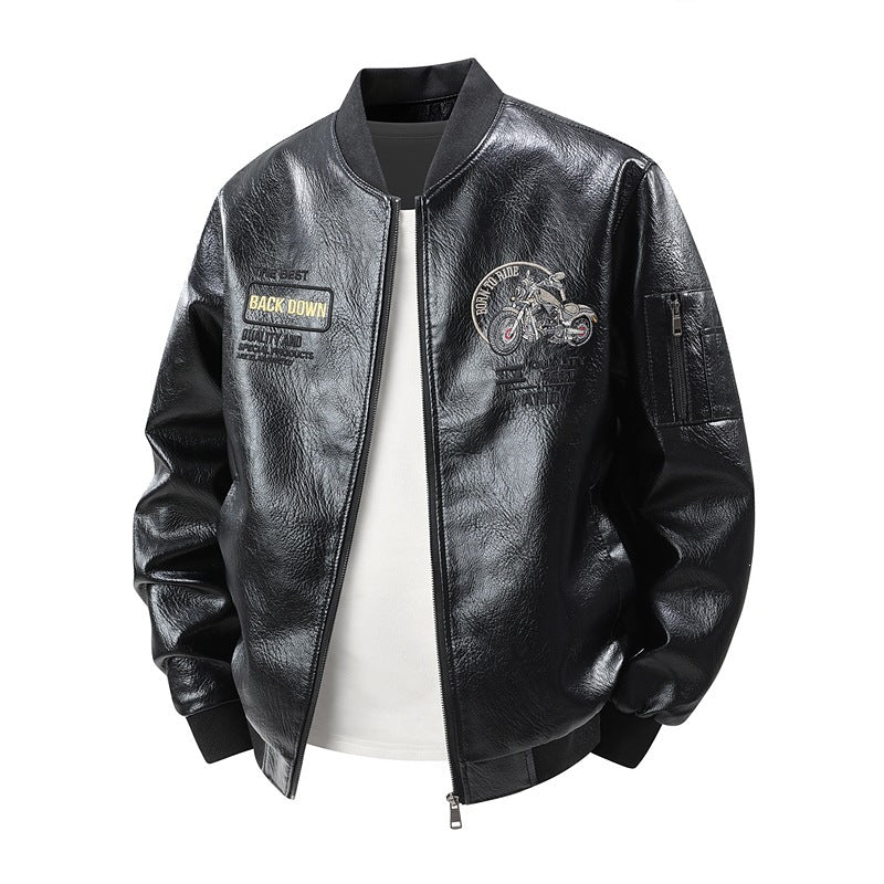 Trendige Herren Jacke mit aufwendigen Stickereien, ein Must-have in jeder modernen Herrenmode-Kollektion.