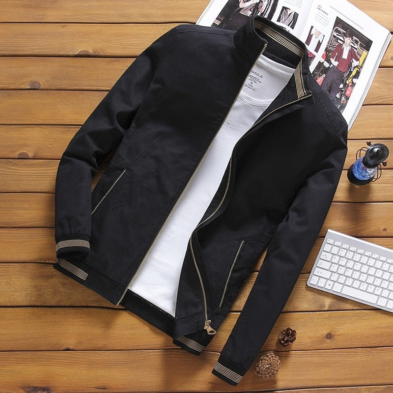 Klassische Herren Freizeitjacke aus Baumwolle. Perfekte Alltagsjacke für Frühling und Herbst.