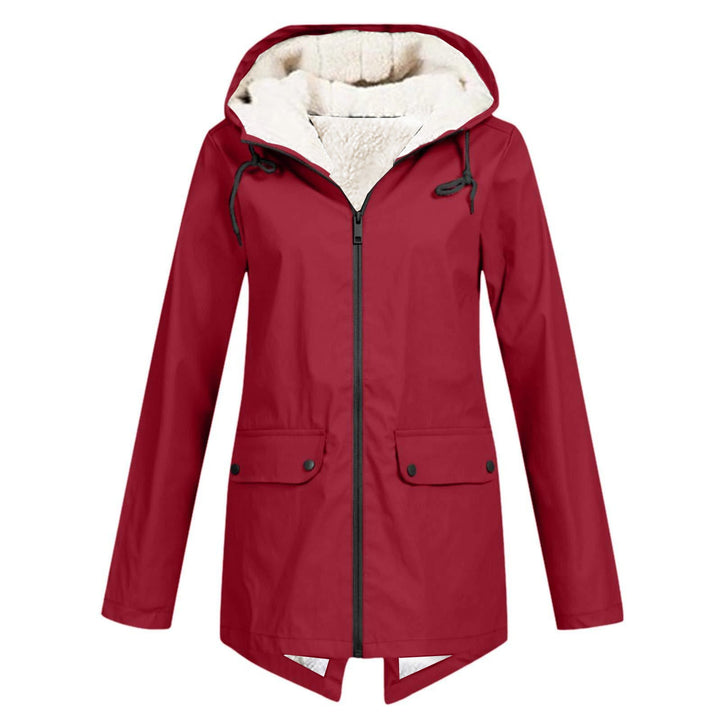 Warmer Damen Langparka mit Kapuze, ideal als Winterjacke für Damen, wetterfest & bequem.