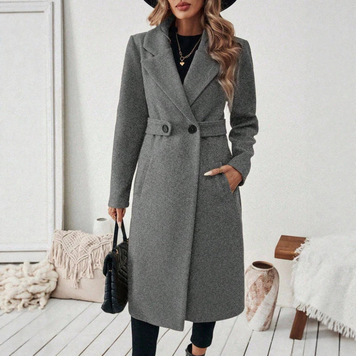 Eleganter Damen Langmantel, moderner Schnitt, vielseitige Oberbekleidung für Business & Casual Chic.