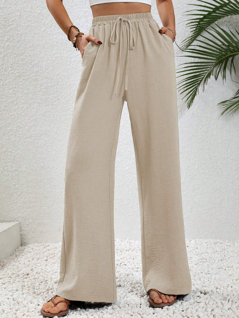 Vielseitige Damenhose: elegant genug für den Abend, bequem genug für den Strand, weit & leicht.