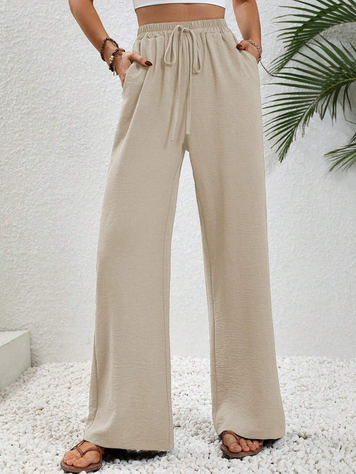 Vielseitige Damenhose: elegant genug für den Abend, bequem genug für den Strand, weit & leicht.