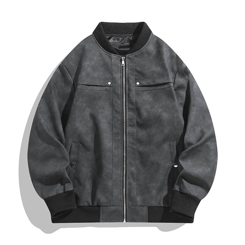 Stilvolle Herren Vintage Bomberjacke; bequeme und modische Jacke für den lässigen Alltags- und Streetwear-Look.
