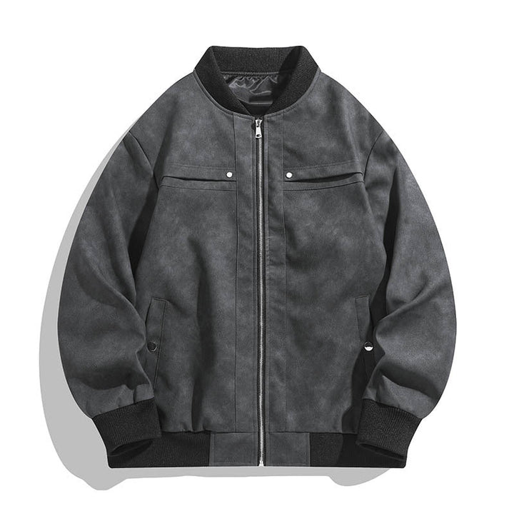 Stilvolle Herren Vintage Bomberjacke; bequeme und modische Jacke für den lässigen Alltags- und Streetwear-Look.