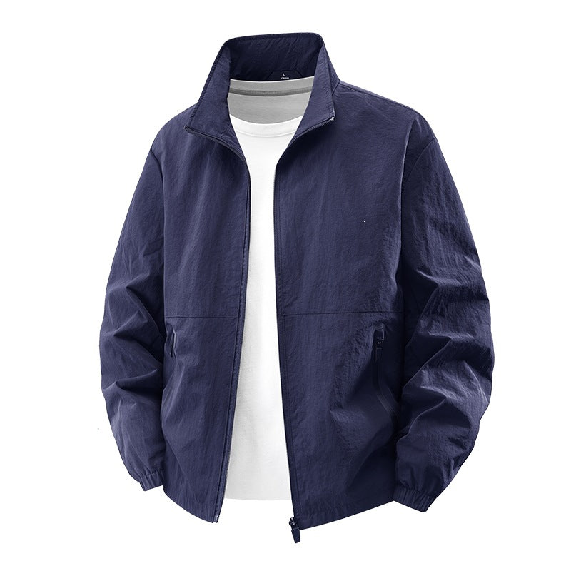Dünne Herrenjacke für den Alltag, atmungsaktiv & bequem, perfekt für Outdoor-Abenteuer & Casual-Outfits.