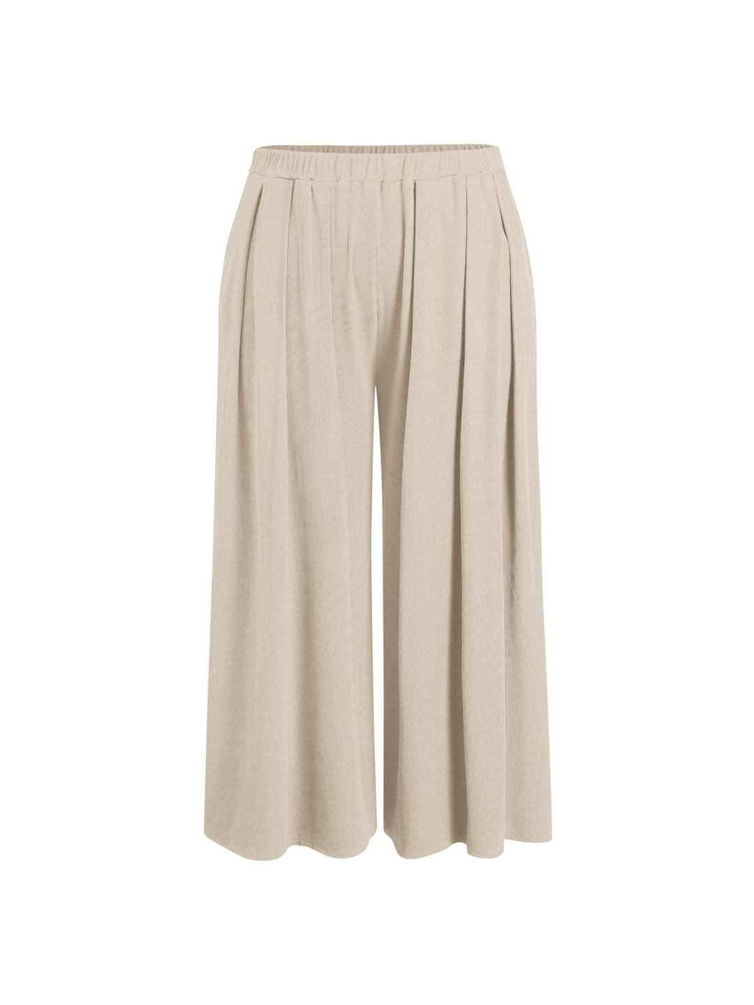 Schwarze weite Damenhose, Palazzohose für Businesslook oder Freizeit, hoher Bund, auch in Übergrößen verfügbar.