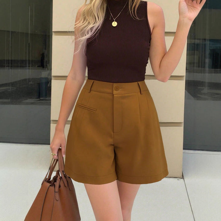 Elegante Damen Culotte Shorts, vielseitig für Frühling, Sommer, Büro oder Abendoutfits.