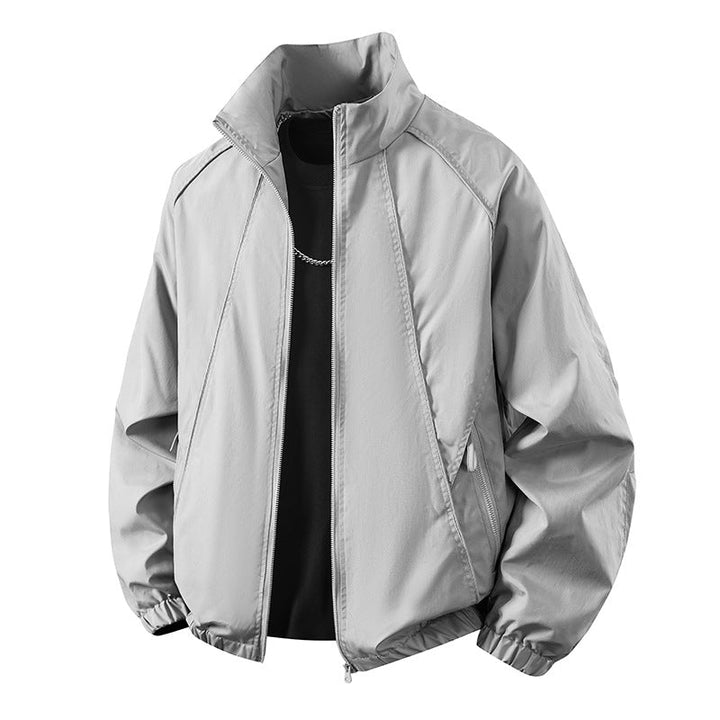 Vielseitige Herren Übergangs-Windbreaker-Jacke, ideal für wechselhaftes Wetter, sportlich & elegant.
