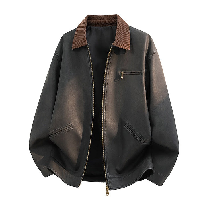 Robuste Männerjacke in lässigem Design mit Stehkragen & funktionalen Taschen. Perfekte Übergangsjacke.