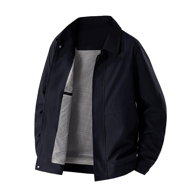 Graue Herren Modische Freizeitjacke für Männer, stilvoll und komfortabel, ideal für den Alltag.