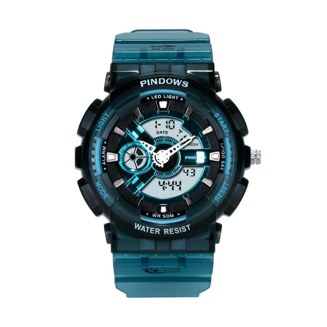 Moderne Herren Sport Digitaluhr, wasserdicht, stoßfest und robust, perfekt als Outdooruhr.