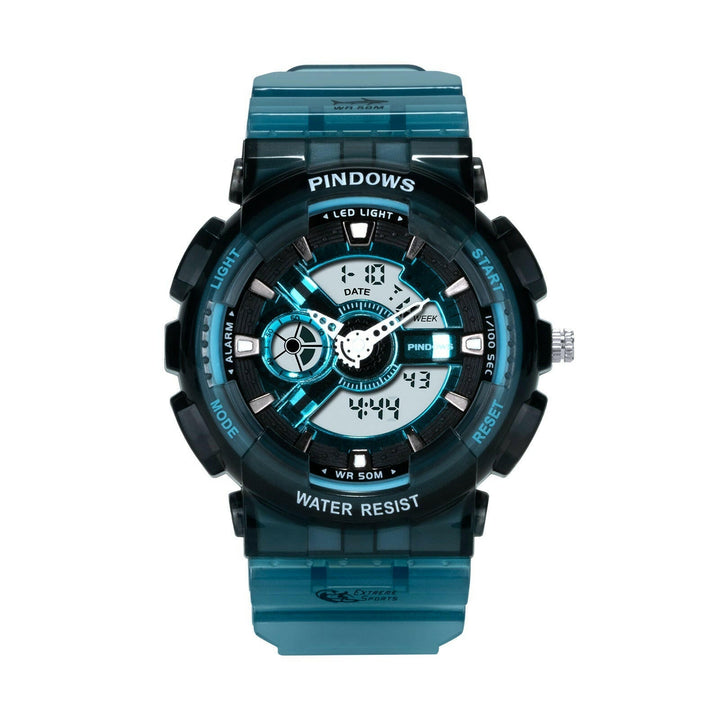 Moderne Herren Sport Digitaluhr, wasserdicht, stoßfest und robust, perfekt als Outdooruhr.