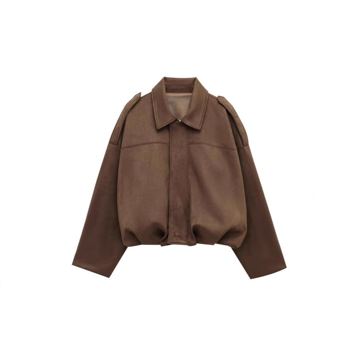 Lässige Damen Übergangsjacke im Chic-Design. Perfekt für Streetstyle und elegante Alltagslooks.