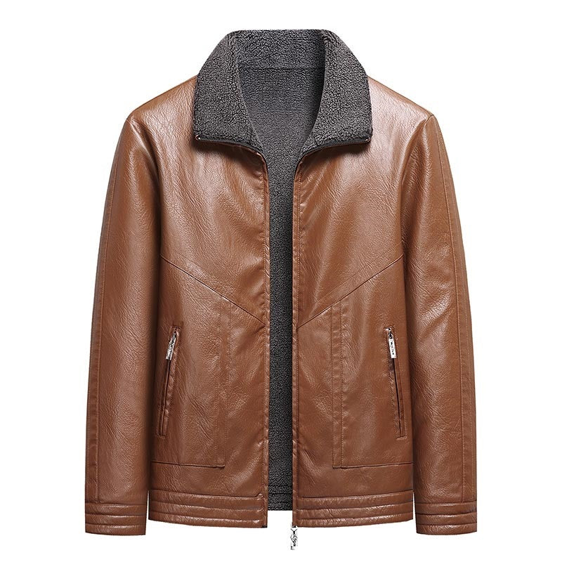 Stilvolle Herren Übergangsjacke mit Reißverschlusstaschen & Stehkragen, warm & vielseitig.