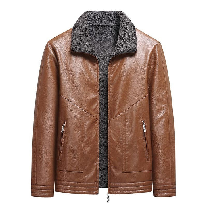 Stilvolle Herren Übergangsjacke mit Reißverschlusstaschen & Stehkragen, warm & vielseitig.