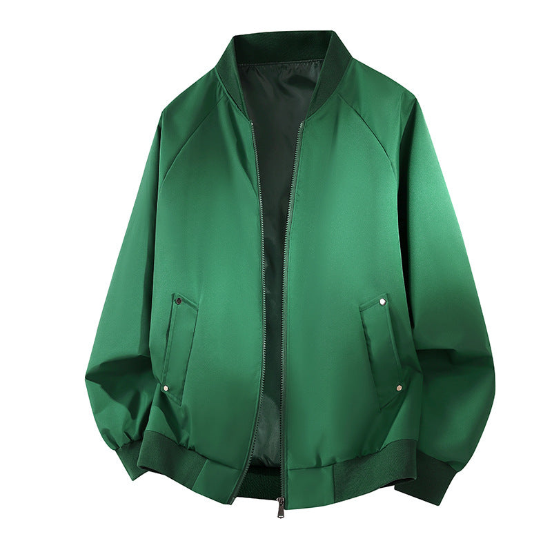 Herren-Übergangsjacke in Karamell, elegante und praktische Bomberjacke, ideal für stilvolle Männdermode.