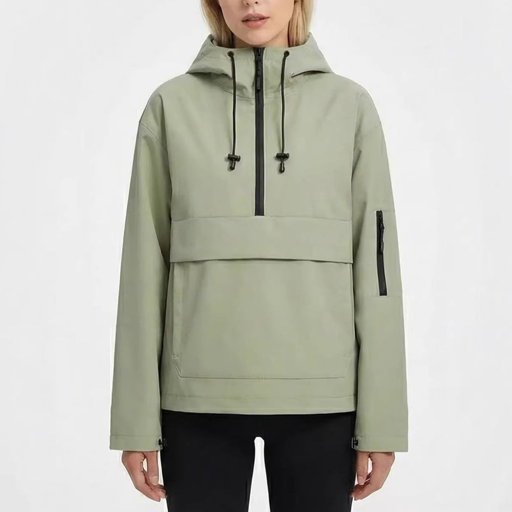 Komfortable Damen Kapuzenjacke, atmungsaktiv & vielseitig für Frühling & Herbstmode.
