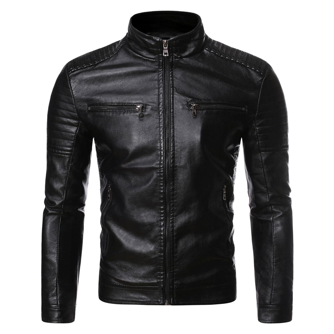 Moderne Herren Freizeitjacke im Biker-Stil, stilvoll, urban und absolut im Trend.