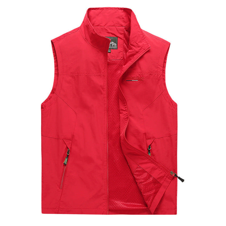 Elegante, leichte Herren Kapuzenweste, atmungsaktiv und bequem für Frühling, Herbst und Freizeit.