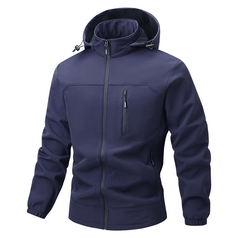 Stylischer Herren Sportset mit Kapuzenjacke und Jogginghose. Atmungsaktiv & perfekt für moderne Herrenmode.
