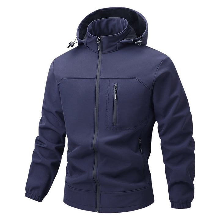 Stylischer Herren Sportset mit Kapuzenjacke und Jogginghose. Atmungsaktiv & perfekt für moderne Herrenmode.