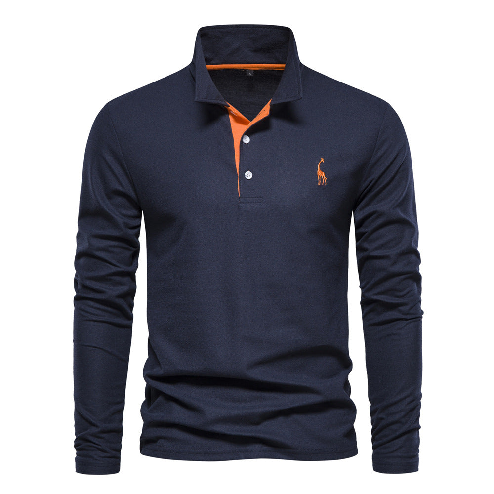 Herren Langarm Poloshirt, elegant & komfortabel. Perfekt für Business Casual und Freizeit.