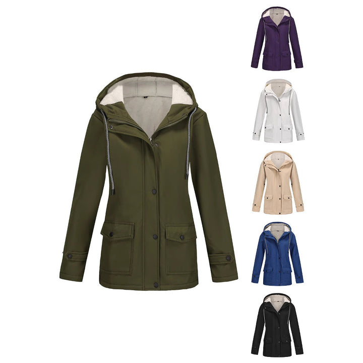 Warme Fleece-Outdoorjacke für Damen, perfekt zum Wandern und für die Freizeit.