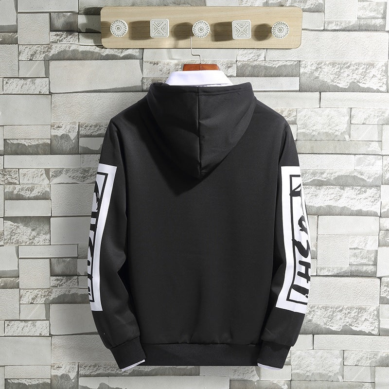 Weicher Herren Hoodie mit einzigartigem Modern-Druck; bequemes Sweatshirt für lässige Herrenmode.