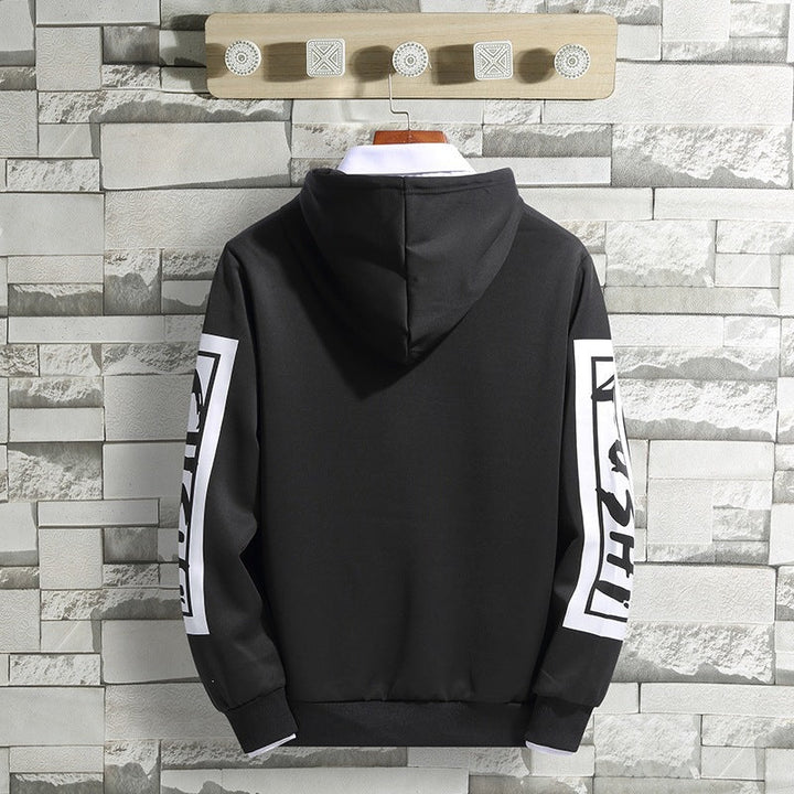 Weicher Herren Hoodie mit einzigartigem Modern-Druck; bequemes Sweatshirt für lässige Herrenmode.