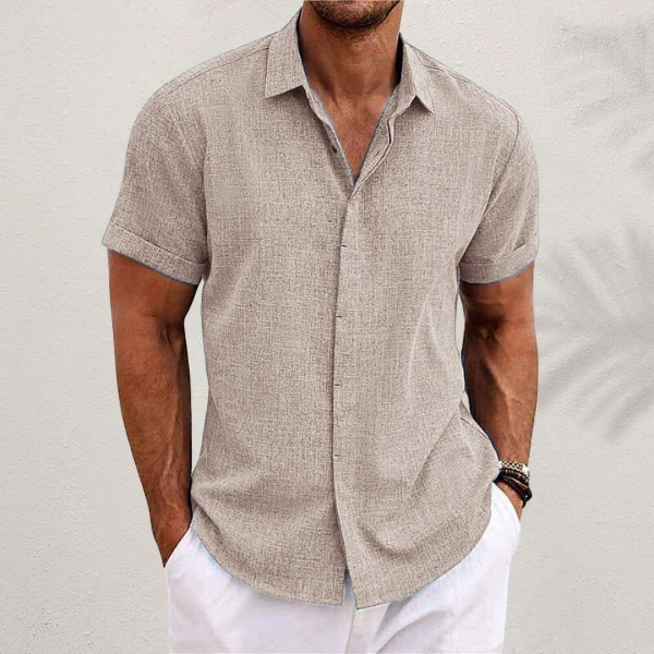 Klassisches Herren Sommerhemd "Lark" in zeitlosem Design, luftig und elegant für jede Sommergarderobe.