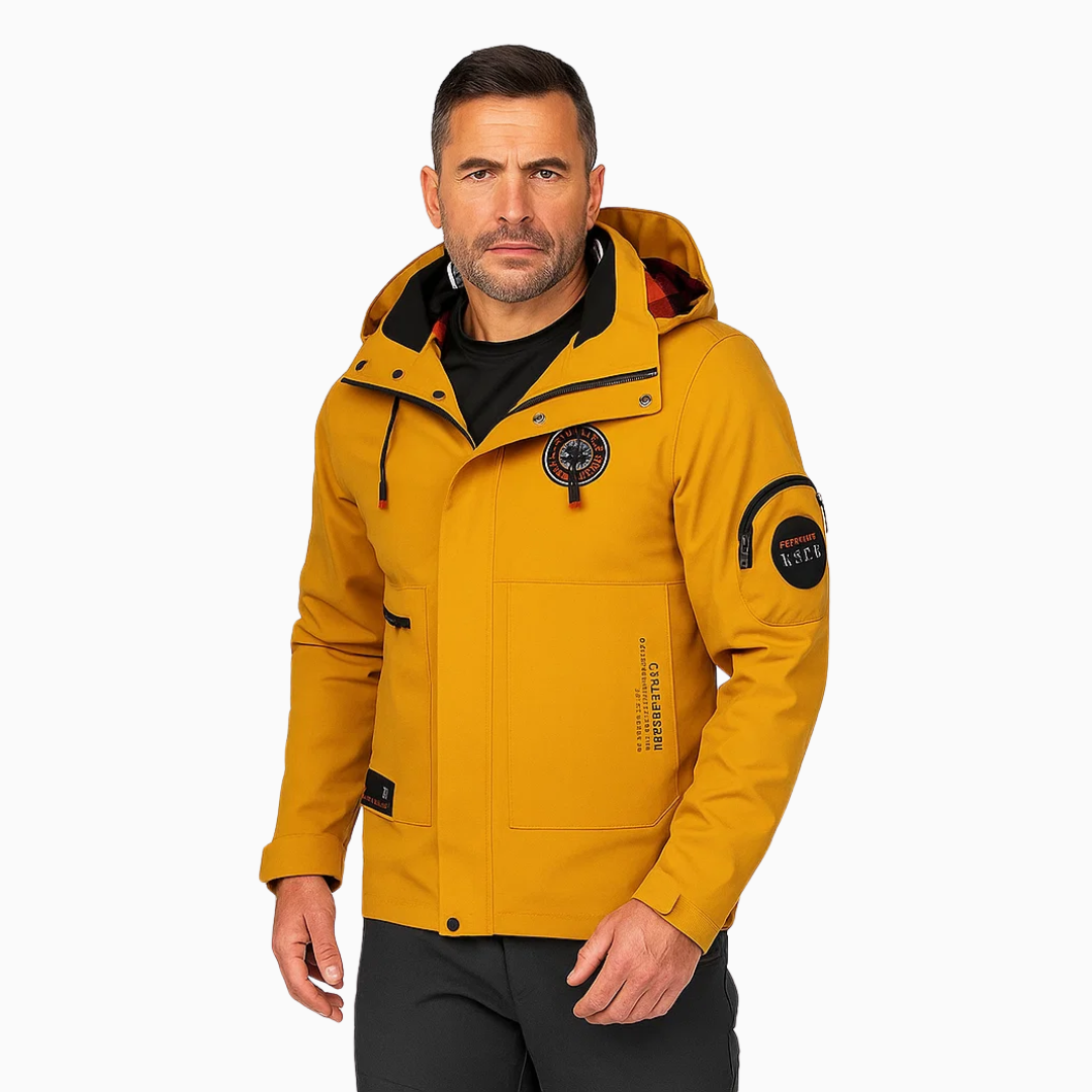 Vielseitige Herren Sportjacke Torben, wind- & wasserdicht, für jede Outdoor-Aktivität.