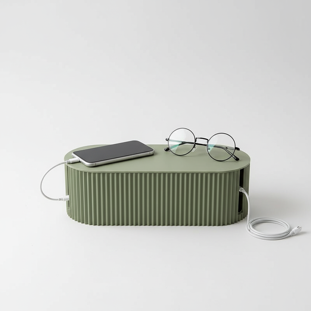 Vielseitige Kabel Organizer Box als Elektronikzubehör für ordentliches Kabelmanagement im Homeoffice & Büro.