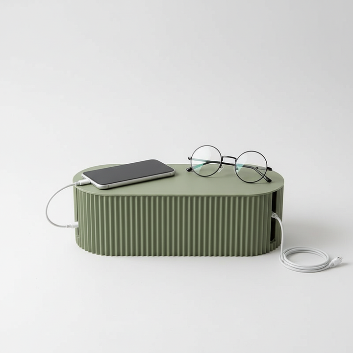 Vielseitige Kabel Organizer Box als Elektronikzubehör für ordentliches Kabelmanagement im Homeoffice & Büro.