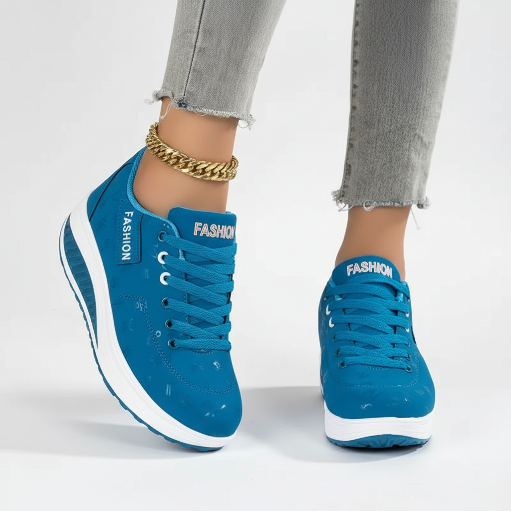 Vorderansicht der Amelie Damen-Sneakers, stilvolle orthopädische Schuhe.