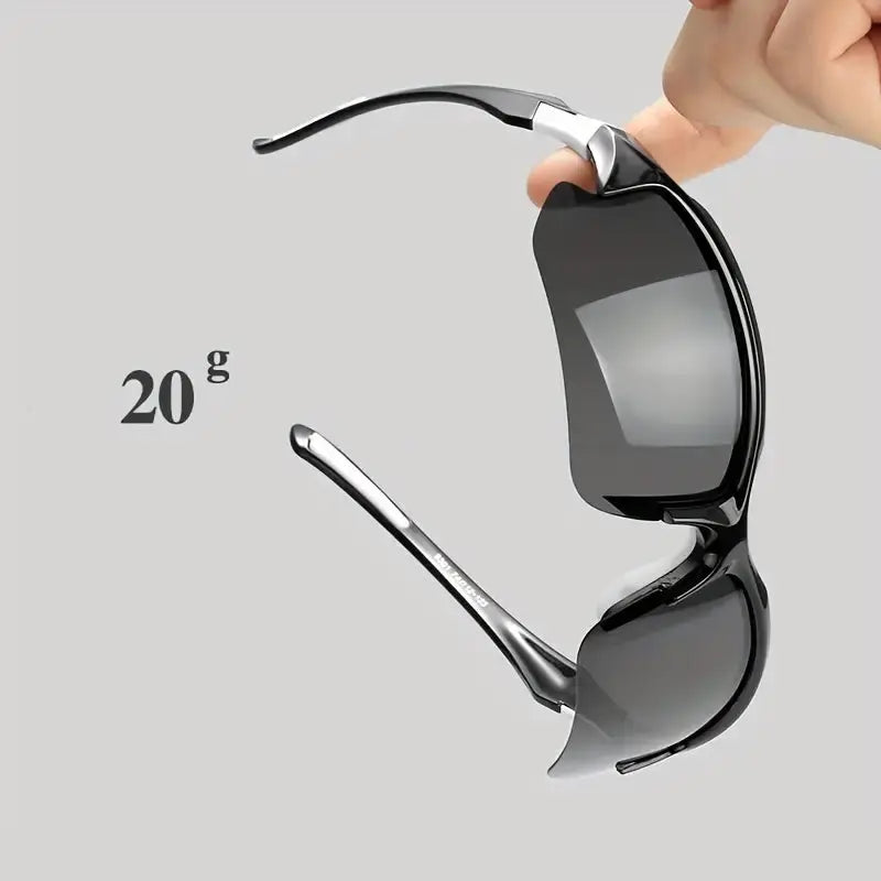 Polarisierte Sonnenbrille für Sport, bietet optimalen UV-Schutz & blendfreie Sicht. Leicht & angenehm zu tragen.
