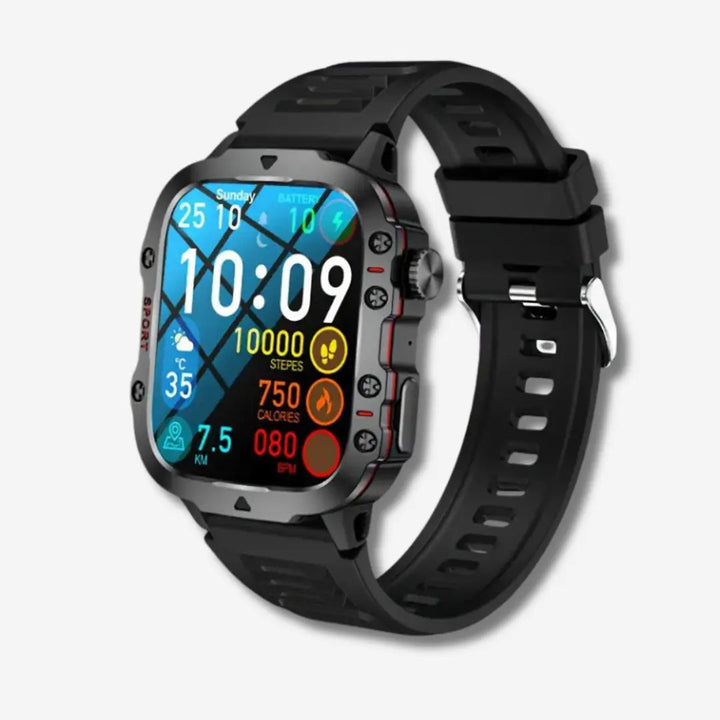 Herren Outdoor Smartwatch, wasserdicht & robust, mit Fitness-Tracker & Gesundheitsüberwachung. Langlebige Sportuhr.