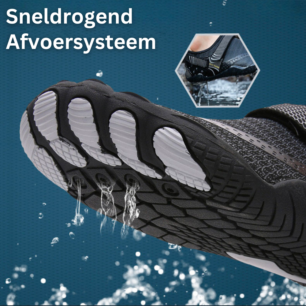 Leichte, schnelltrocknende AquaFlex Wasserschuhe mit Barfußgefühl für Outdoor-Aktivitäten.
