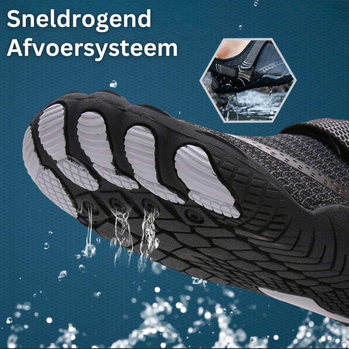 Leichte, schnelltrocknende AquaFlex Wasserschuhe mit Barfußgefühl für Outdoor-Aktivitäten.