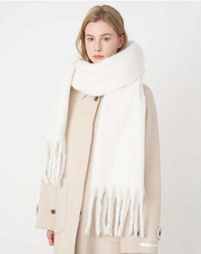 Damen Winterschal, kuschelig warm & elegant, ideal für Herbst & Wintermode.