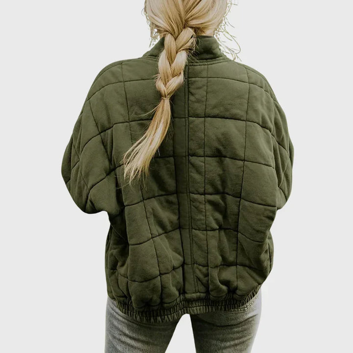 Stilvolle Damen Übergangsjacke mit strukturiertem Design; perfekte lange Jacke für Business & Alltag.