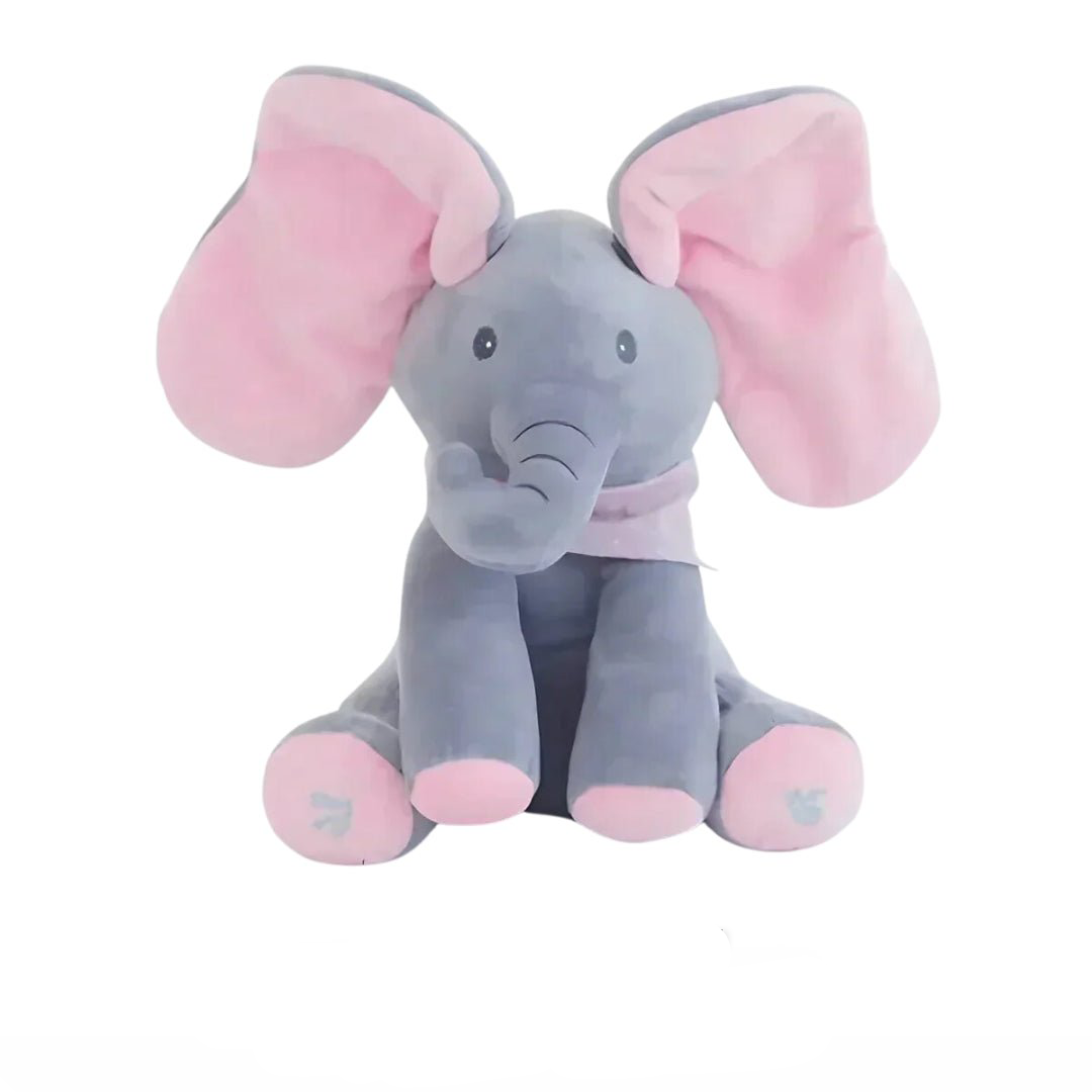 Interaktiver Elefant Ellie als Baby-Plüschtier: singt und bewegt die Ohren, fördert spielerisch die Sinne.