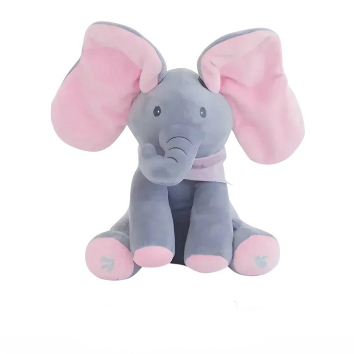 Interaktiver Elefant Ellie als Baby-Plüschtier: singt und bewegt die Ohren, fördert spielerisch die Sinne.