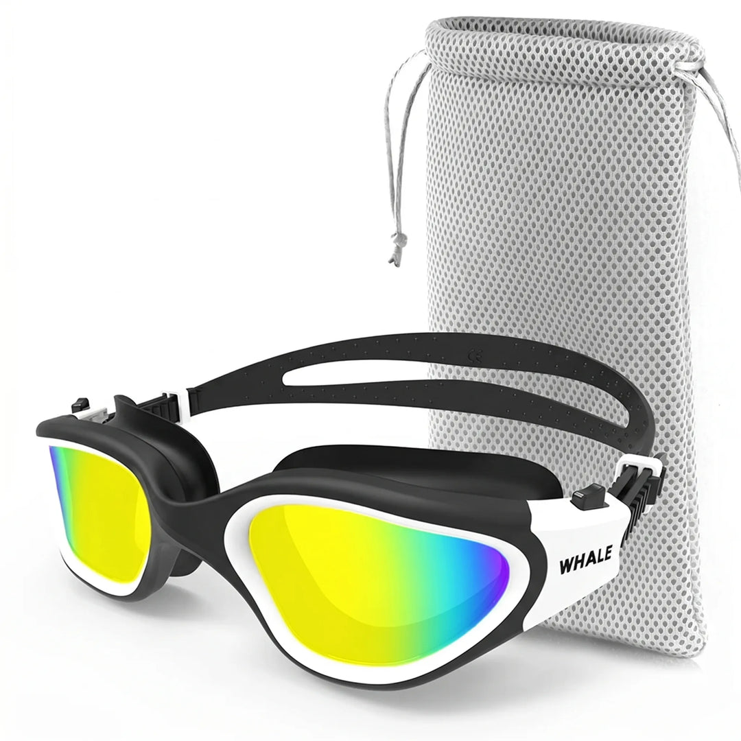 Verstellbare polarisierte Schwimmbrille für Erwachsene, mit Anti-Beschlag-Funktion und Komfort für jeden Schwimmer.