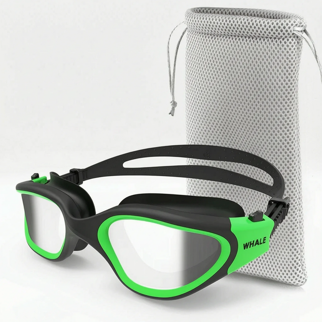 Robuste Sport-Schwimmbrille für Erwachsene, polarisiert, mit Panoramasicht für intensiven und blendfreien Wassersport.
