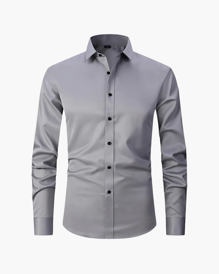 Modernes Herren Langarm Polohemd in Slim Fit, super elastisch und bügelfrei für hohen Tragekomfort in Business & Freizeit.