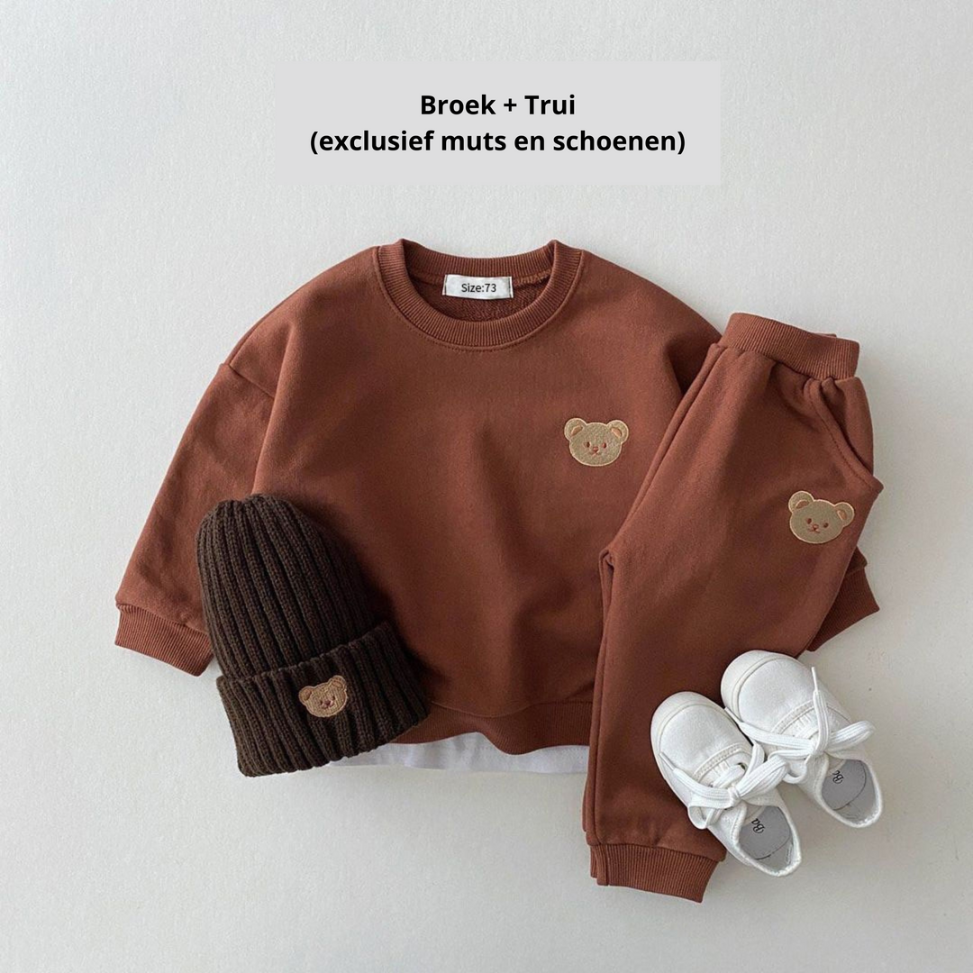 Kuscheliges Babykleidungs-Outfitset, 2-teilig, aus Baumwolle. Perfektes Geschenk für Babys.