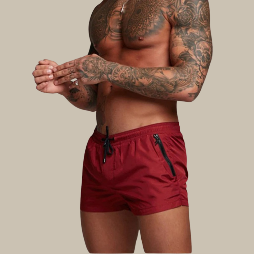 Vielseitige Stretch-Kurze Hose für Herren, atmungsaktiv und schnelltrocknend für Sport & Freizeit.