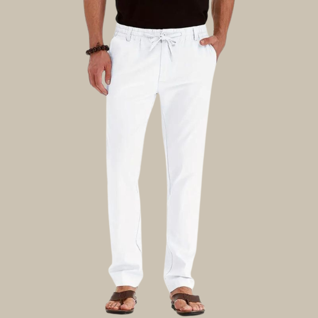 Bequeme Herren Sommerhose mit elastischem Bund, ideal für lässige Tage & Urlaub. Leichte Freizeithose.