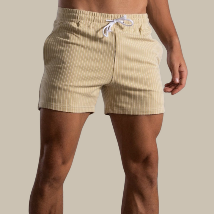 Herren Badeshorts Niko, schnelltrocknend & stylisch aus Ripstop-Polyester für Strand und Pool.