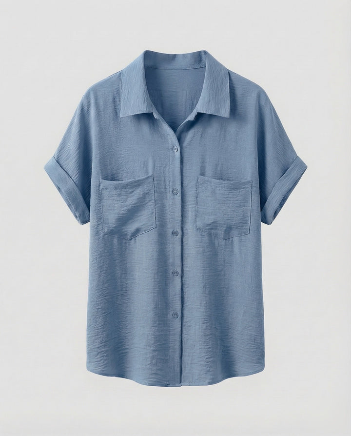 Leichte Damen Sommerbluse, zeitloses Design, locker geschnitten und angenehm zu tragen.